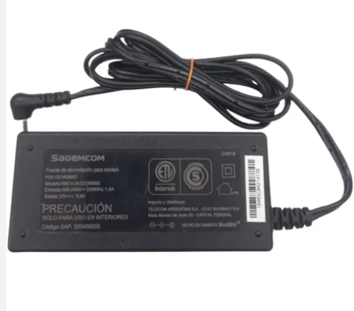 Fuente 12V 3,8A Sagemcom