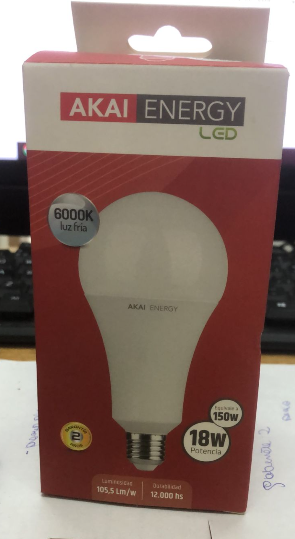 Lampara led 18w blanco frio