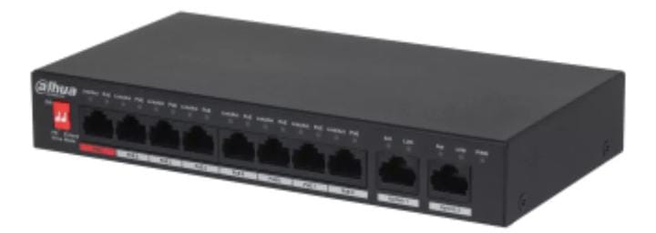 Switch Dahua 10port (8 PoE)