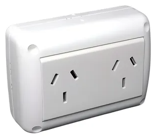 Toma doble aplicar exterior 