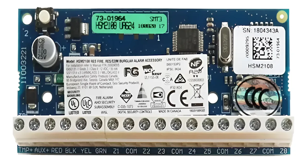 Expansor zonas cableadas p/ DSC PC1616