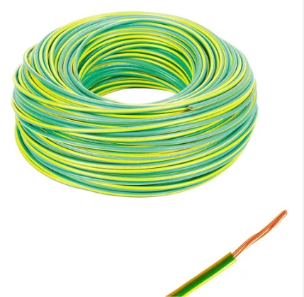 Cable Unipolar 6mm x mts Verde/Amarillo