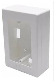 Caja Bastidor Universal Tapa + Base 95 x 22 mm Blanco