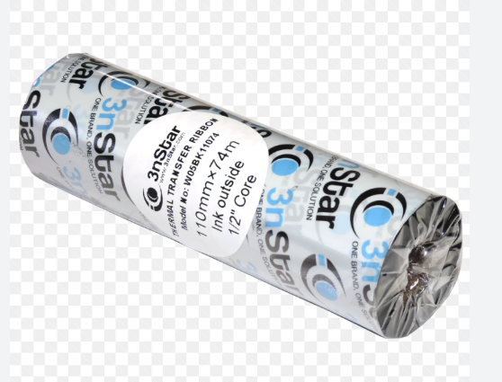 Cinta transferencia termica cera 110mmx74mts 3nStar 