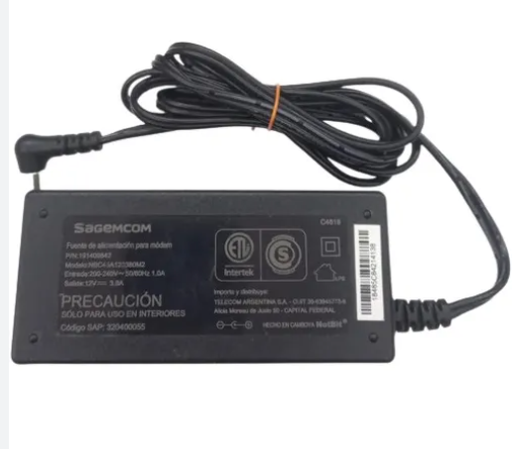 Fuente 12V 3,8A Sagemcom