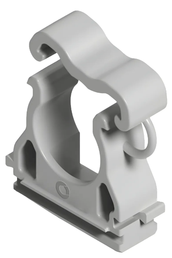 Grampa fijacion PVC 1/2 c/ clip Genrod