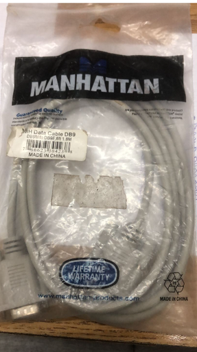 Cable m/h data DB9 1,8mts 