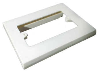 [MAU] Tapa p/bastidor Unicanal modulo universal blanco 