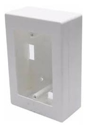 Caja Bastidor Universal Tapa + Base 95 x 22 mm Blanco