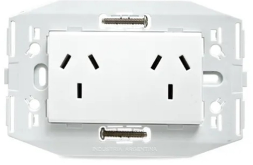 Bastidor + toma doble + tapa Megacanal