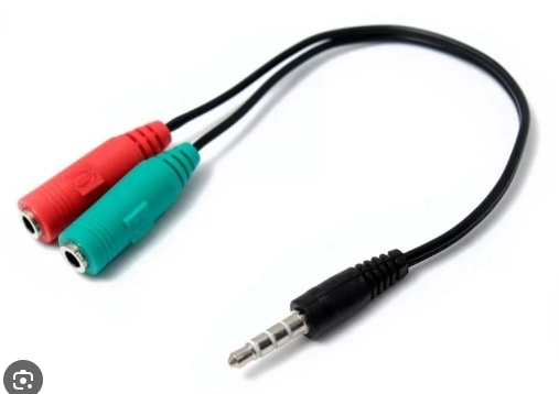 Cable JACK 3,5mm a 2 PLUG 3,5mm 4 contactos